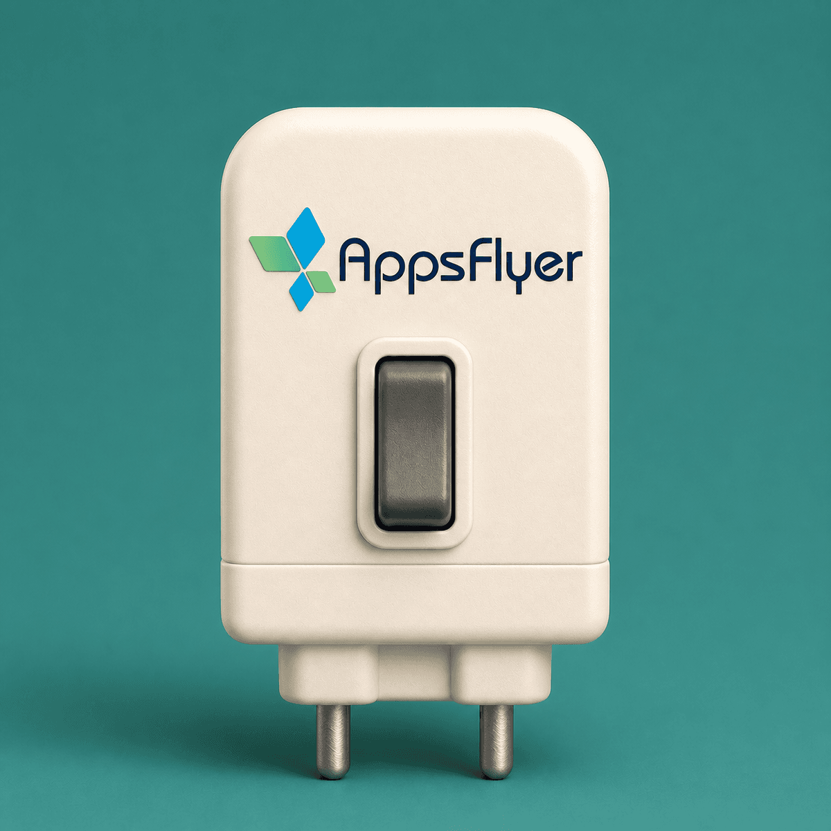 AppsFlyer 로고가 들어간 3D 어댑터로 AppsFlyer 연동을 표현한 Neuro 블로그 썸네일